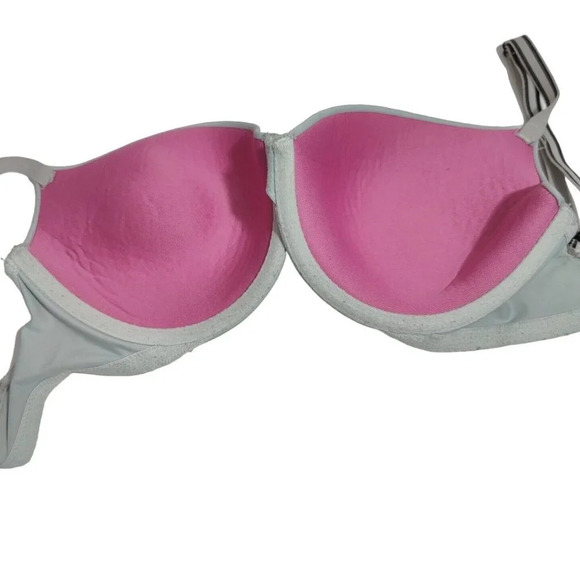 Victorias Secret Wear Everywhere Demi Bra Women Size 32DD Green FLAW - Picture 3 of 8